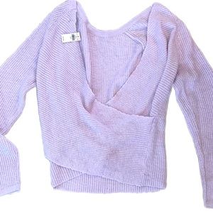 Aerie lavender pullover sweater size medium